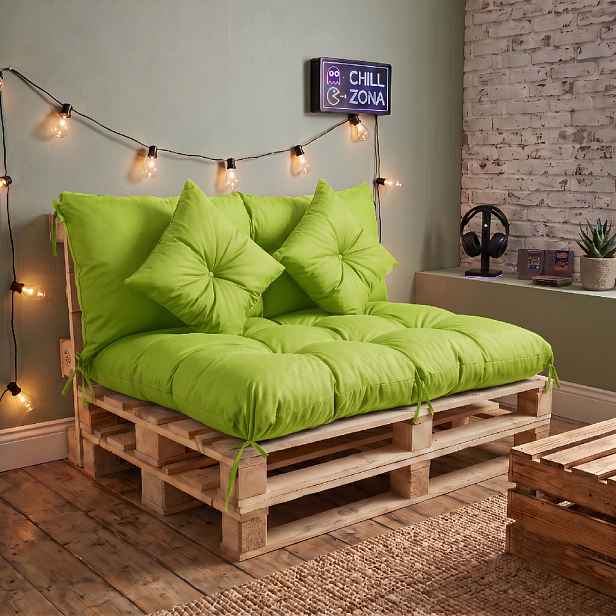 Interiérový polstr na palety CHILL ZONE 19 relax, gaming, mladé bydlení limonka Mybesthome
