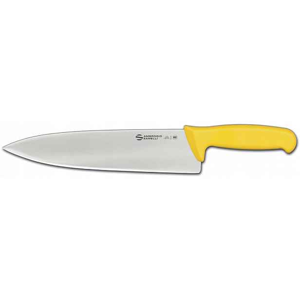 Nůž Ambrogio Sanelli Supra Colore na maso Žluté ostří 26 cm