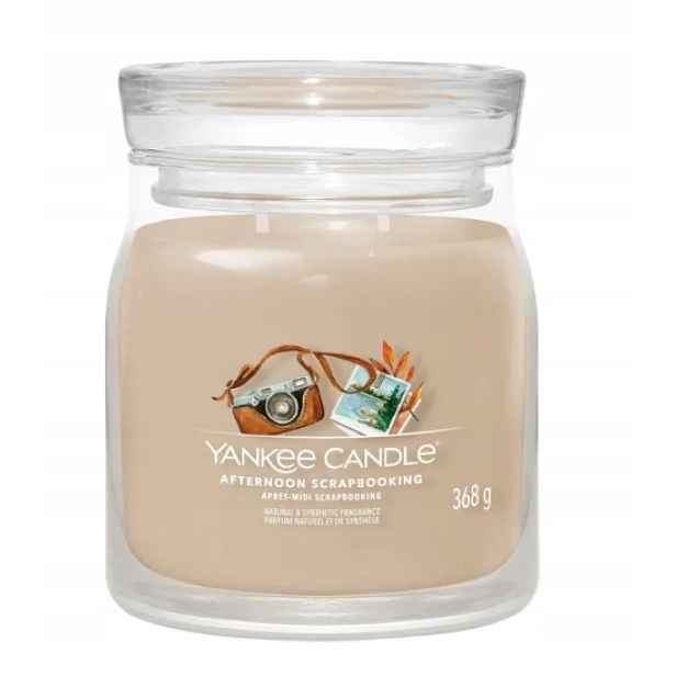 Yankee Candle Signature Afternoon Scrapbooking Střední Sójová Svíčka 368g