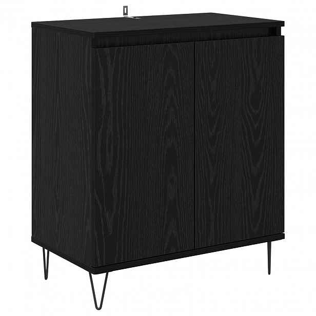 vidaXL Servírovací skříň Černý dub 60 x 35 x 70 cm Kompozitní dřevo