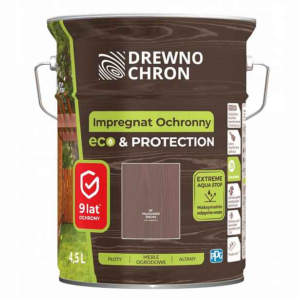 Drewnochron Impregnat Eco & Protection Palisandr Střední 4,5L