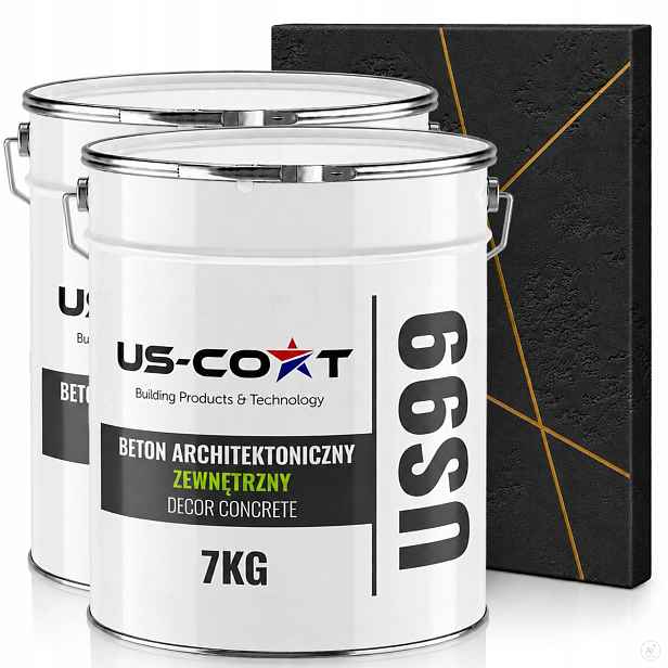 Fasádní Omítka S Strukturou Betonu 2x7KG Černá RAL9005 Hotová Masa Stěna