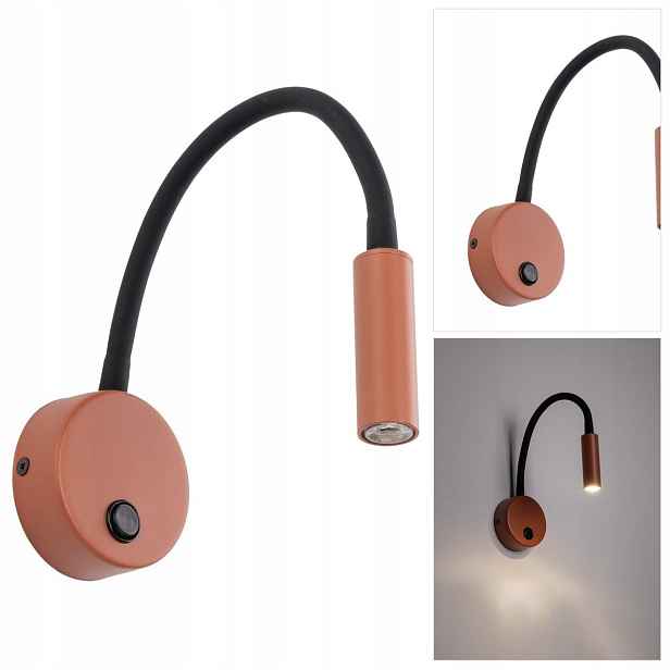 Oranžové nástěnné svítidlo Lagos pro moderní čtení v ložnici Tk Lighting