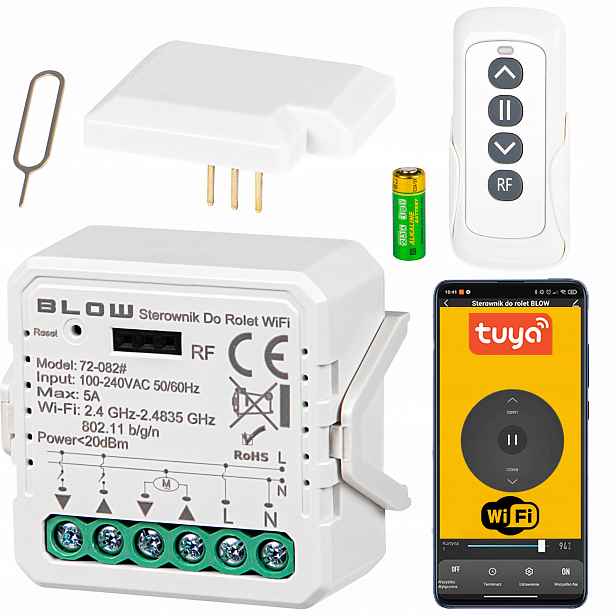 Ovládací Modul Pro Wi-fi Rolety Tuya Rf+modul Pro Ovládání+dálkové Ovládání