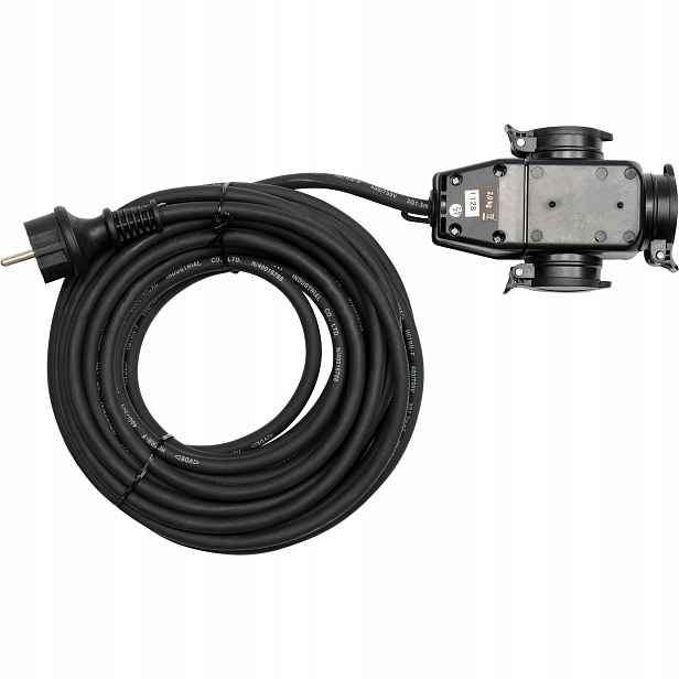 Stavební Prodlužovací Kabel 20 M 3 Zásuvky IP44 Uzemnění 3680 W Yato