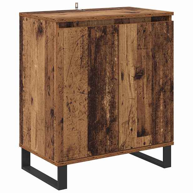 vidaXL Servírovací skříň Staré dřevo 60 x 35 x 70 cm Kompozitní dřevo
