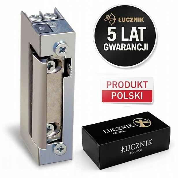 Elektrozávěs multi-voltage 12V 24V Ac/dc úzký slim interkomový zámek 16 mm