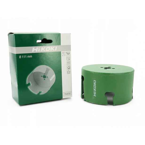 Korunkový Vrták S Karbidem Pro Nábytkové Průchodky Ze Dřeva 111 MM HiKOKI 754232