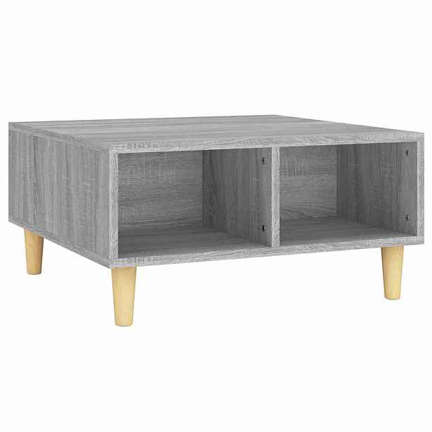 vidaXL Konferenční stolek šedý sonoma 60 x 60 x 30 cm dřevotříska