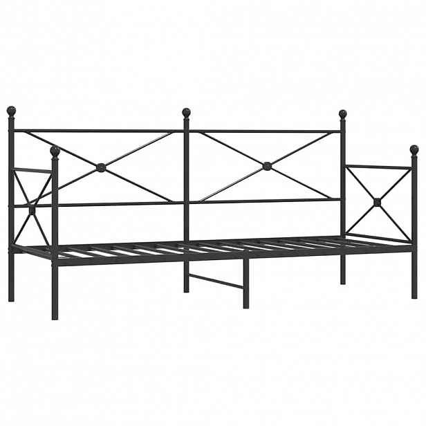 vidaXL Válenda bez matrace černá 75x190 cm ocel