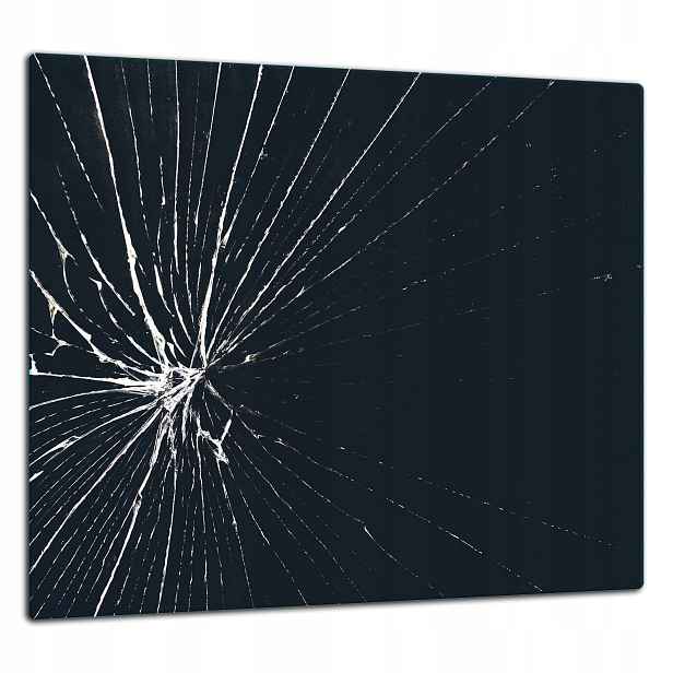 Skleněná Ochranná Deska Panel Lepidlo 65x60 Černá