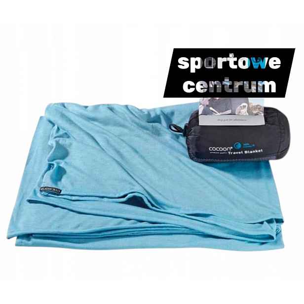 Cestovní Deka Cocoon Coolmax Travel 180 X 140 CM Světle Modrá