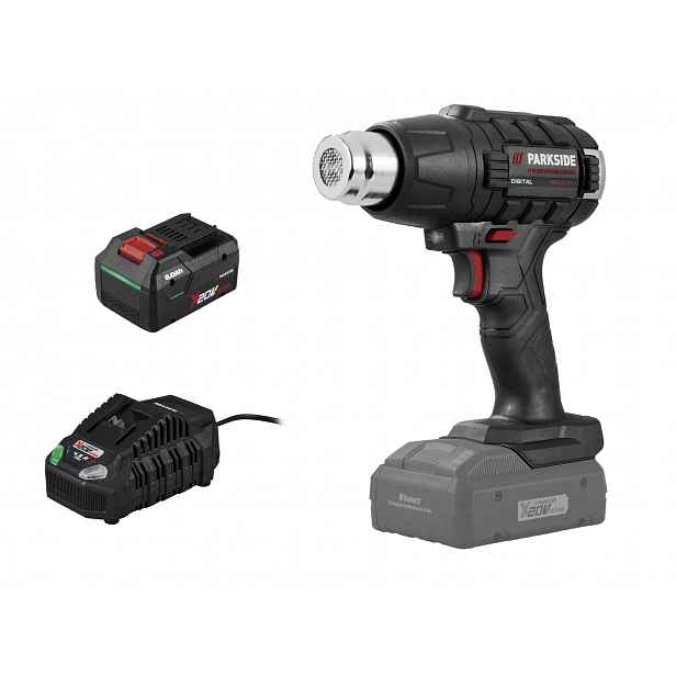 Parkside Performance® Aku horkovzdušná pistole Pphlga 20-Li B3, Smart 8 Ah