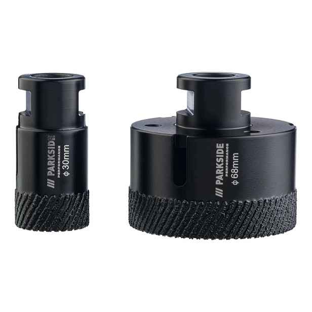 Parkside Sada diamantových vrtáků 30 a 68 mm, vrtáky M14