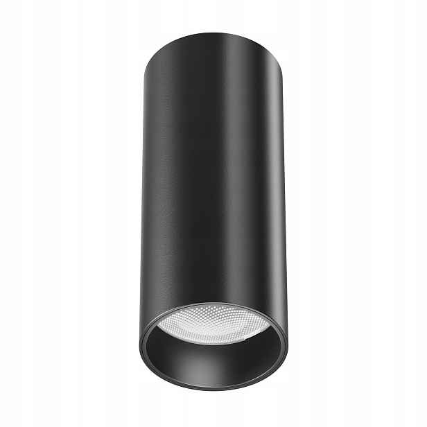 Stropní svítidlo bodové trubkové Led černé kulaté teplé světlo Maytoni