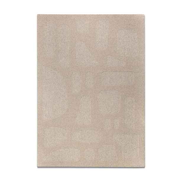 Taupe vlněný koberec 160x230 cm Archipelagio – Micadoni