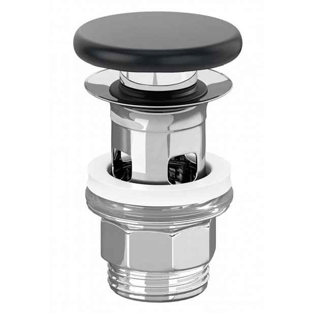 Villeroy & Boch - Umyvadlová výpusť, ClickClack, Pure Black 681700R7