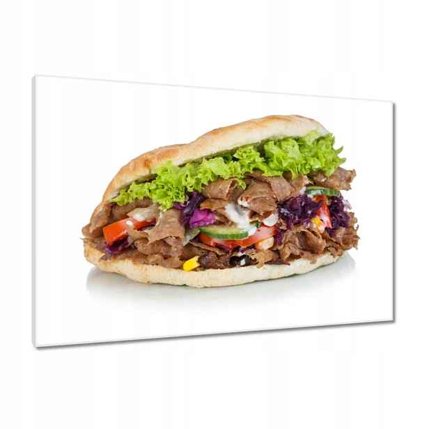Obrazy 90x60 Kebab v rohlíku