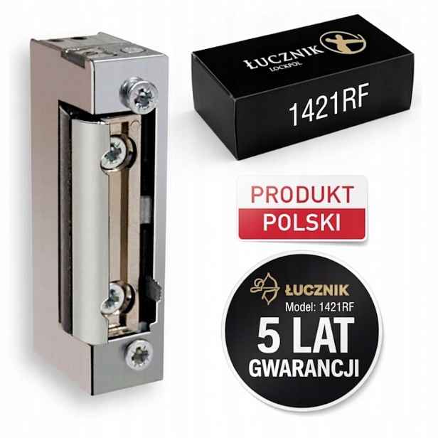 Elektrozávěs Łucznik 1421RF 12V 24V DC radiální reverzní s aretací