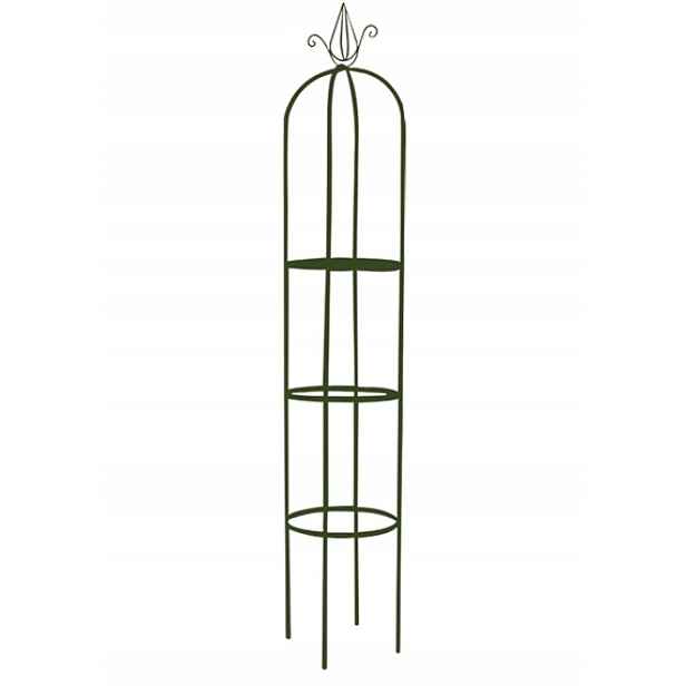 Kovová zahradní pergola 215 x 41 cm Kulatá podpěra pro popínavé rostliny