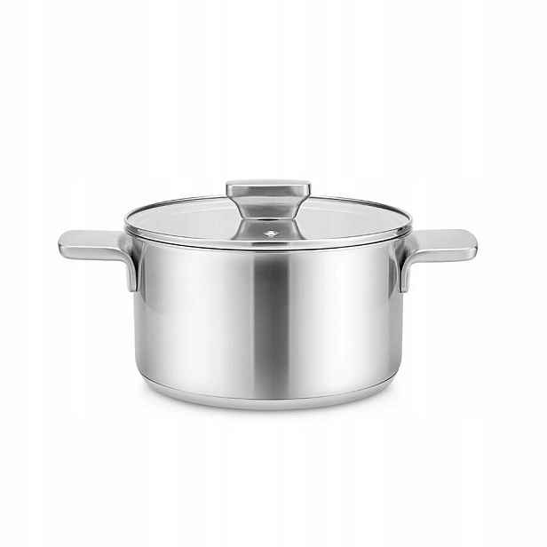 Ocelový Hrnec s indukční poklicí 24 cm 5,7 l Maestro MR-3521-24