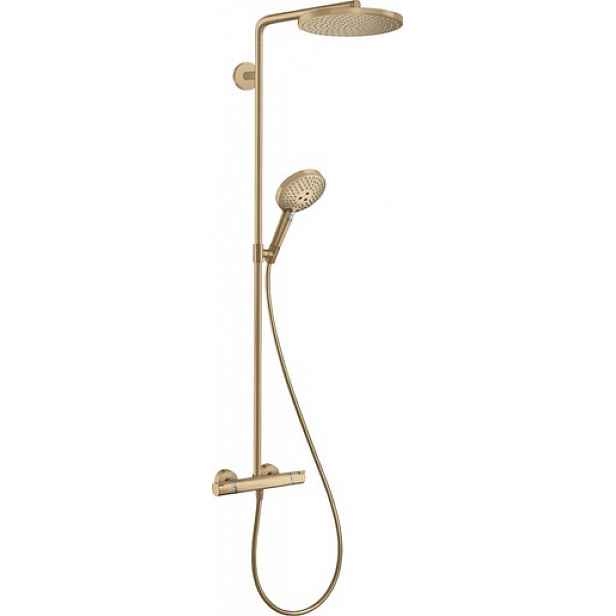Sprchový systém Hansgrohe Raindance S s termostatickou baterií kartáčovaný bronz 28823140