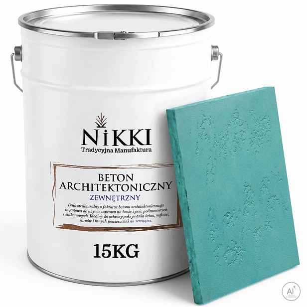 Fasádní omítka s vnější strukturou Betonu 10 m2 15 kg Tyrkysová H1441