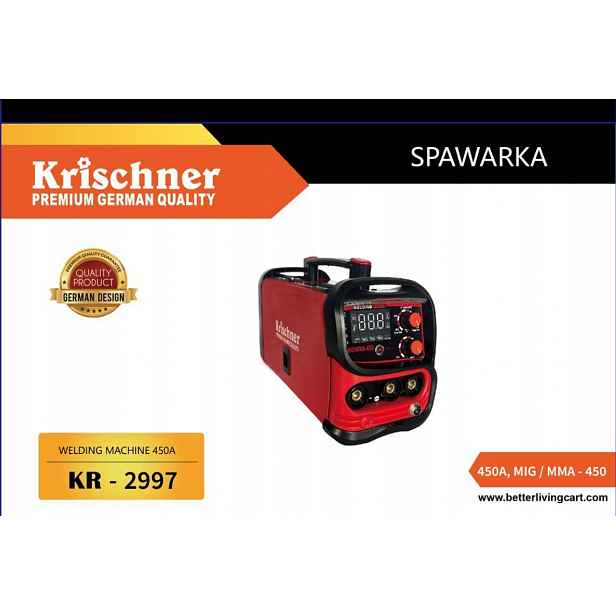 Invertorová svářečka Krischner 20-450 A 230 4,5 kVA KR-2997