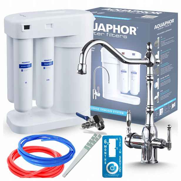 Kuchyňská Baterie Retro Chrom A Filtr Pro Woody Aquaphor Morion Reverzní Osmóza