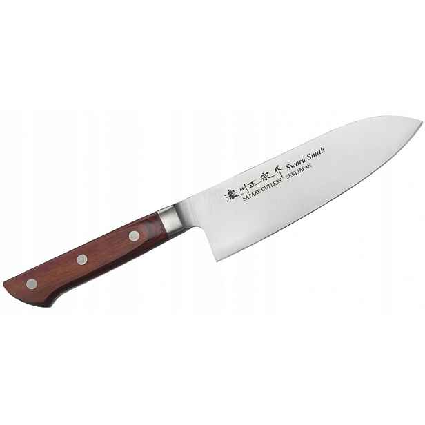 Nůž Santoku Satake Kotori japonský 17 cm na maso ovoce zeleniny ocelový