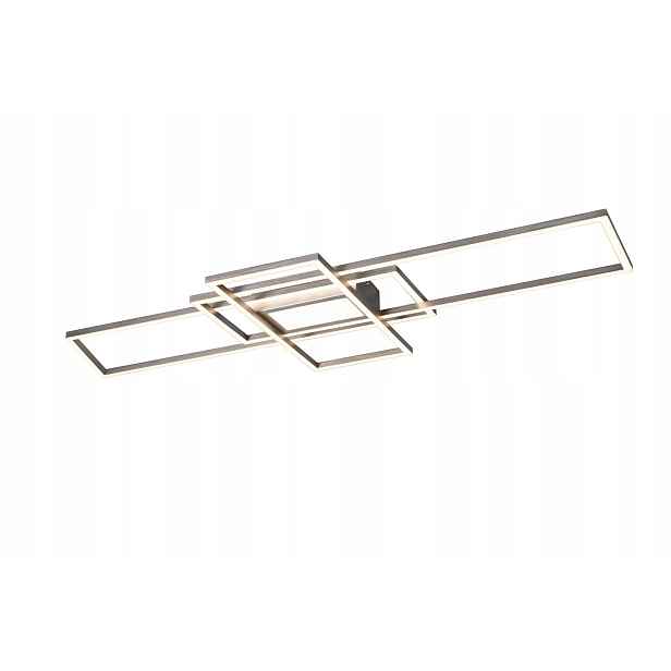 Stropní Svítidlo geometrický, moderní Led stříbrný Trio