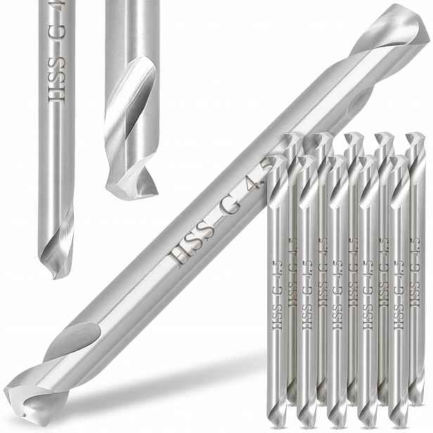 10 x Vrták Z Kovu Hss-g 4,5 Oboustranné Oceli Hliníkové Plechy Milwauk R6-P
