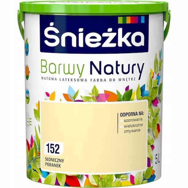 Barva na stěny Barvy přírody 5 l 152 Sluneční