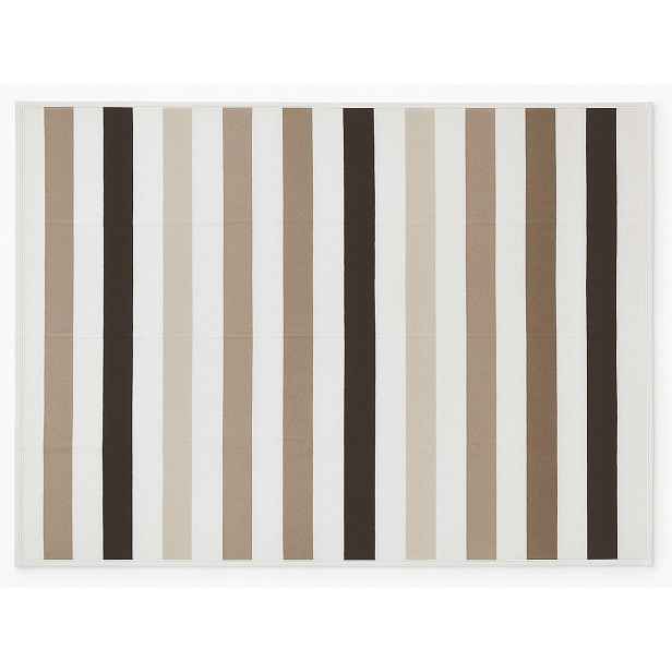 Bavlněná deka Moca Design 150x200cm Vzor Pruhy Béžová