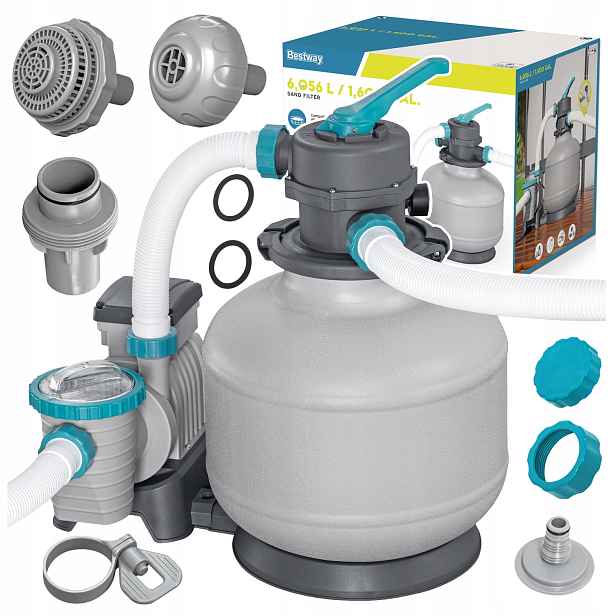 filtrační čerpadlo Písková Bazénová Pumpa Filtr Do Bazénu 6056L/h Bestway 58497
