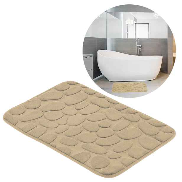 HomeLife Koupelnová předložka SOFT FOAM 40 x 60 cm obdélník, béžová, KP4060