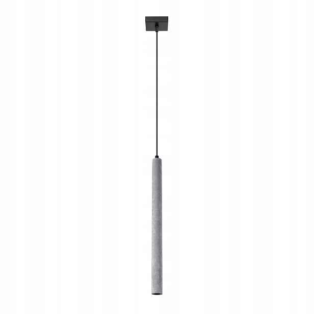 Sollux Závěsná lampa Pastelo Beton Šedo-černá Ø8 cm