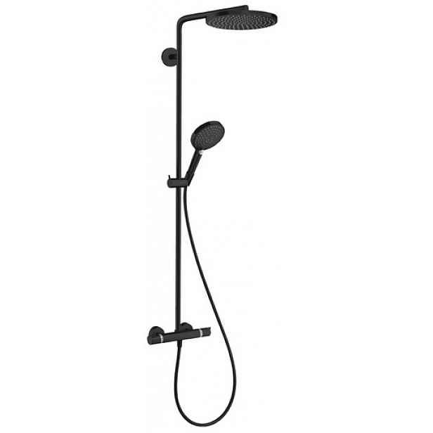 Sprchový systém Hansgrohe Raindance S s termostatickou baterií matná černá 28823670