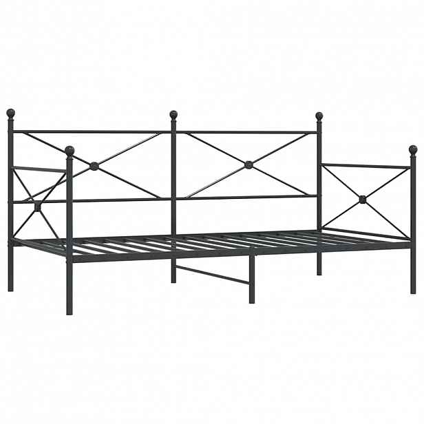 vidaXL Válenda bez matrace černá 100x200 cm ocel