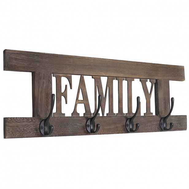MCW NÁSTĚNNÁ SKŘÍŇ FAMILY SHABBY-LOOK Hnědá