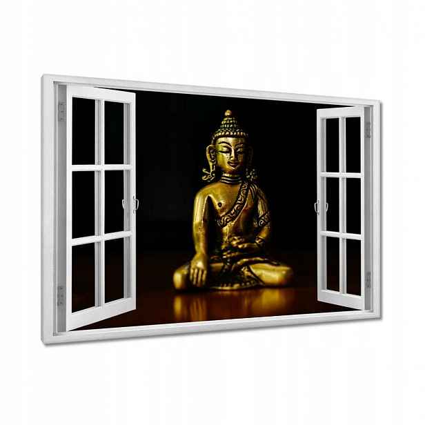 Obrazy 120x80 Zlatý Buddha Zlato