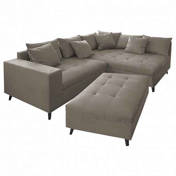 MID.YOU ROHOVÁ SEDAČKA, textil, šedá