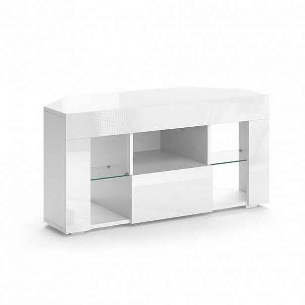 Vicco NÍZKÝ NÁBYTEK POD TELEVIZI Denver Bílá 100 x 50 cm