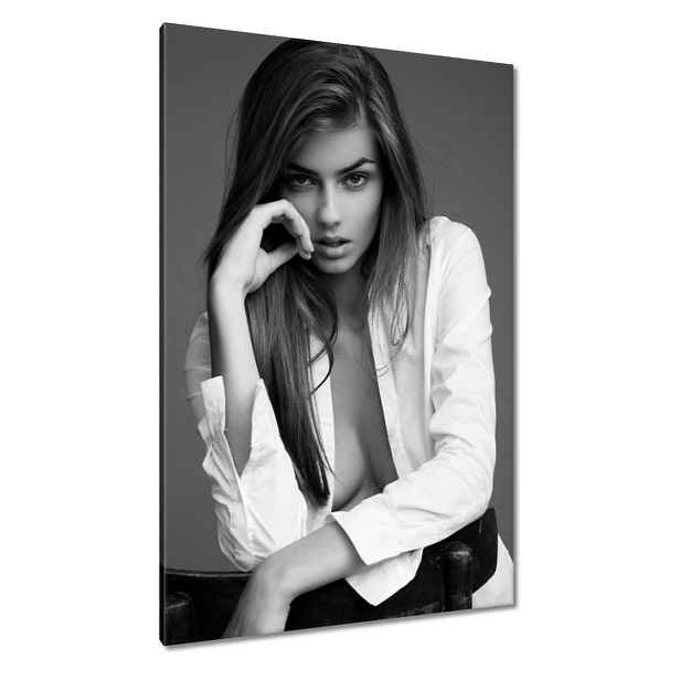 Obrazy 80x120 Černobílý portrét Foto