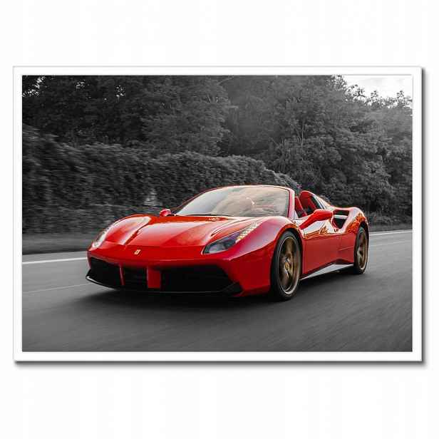 Plakáty v rámu 70x50 Červené Ferrari Fura