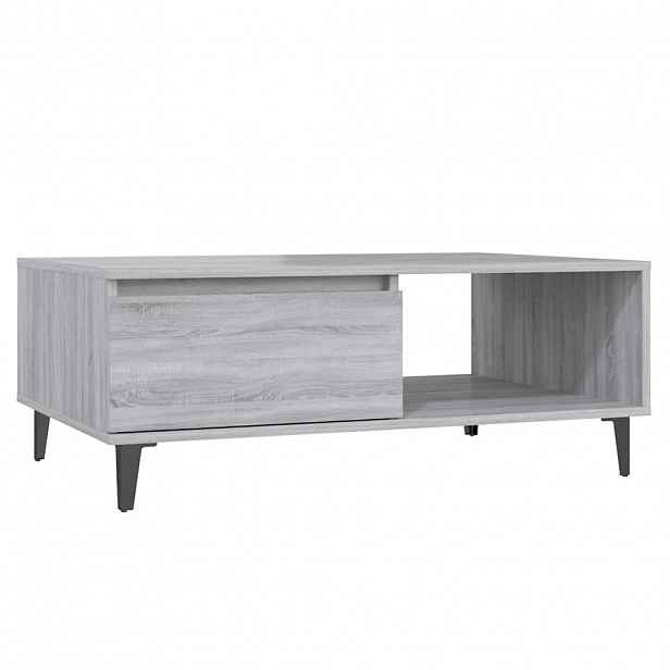 vidaXL Konferenční stolek šedý sonoma 90 x 60 x 35 cm kompozitní dřevo