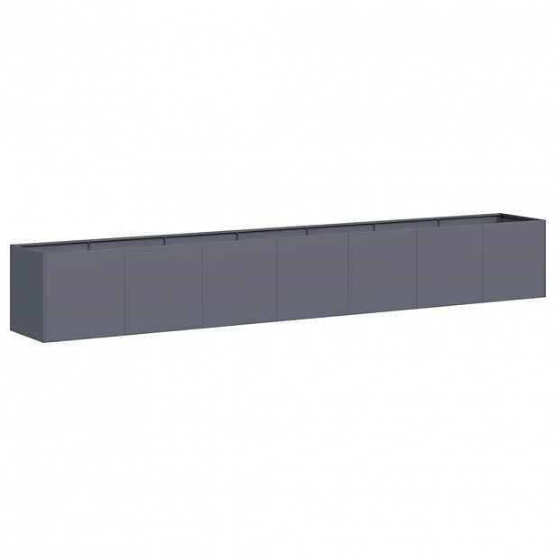 vidaXL Truhlík antracitový 280x40x40 cm ocel válcovaná za studena