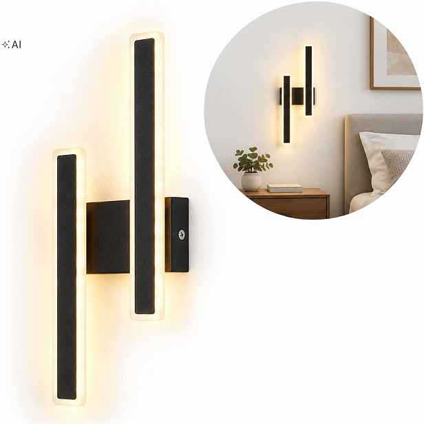 Nástěnná Lampa Nástěnné Led Černá Moderní Chodba Obývací Pokoj 3000K 32W