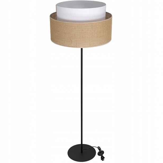 Boho Podlahová Stojací Lampa S Jutovým Stínítkem 45 CM