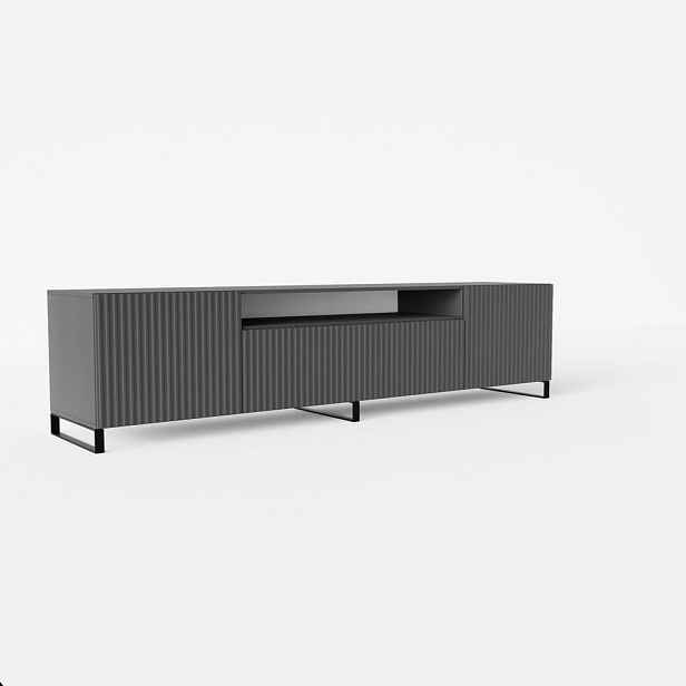 MASSENO STOJACÍ TV STOLEK VAREN, 200/41/40 cm, grafitový